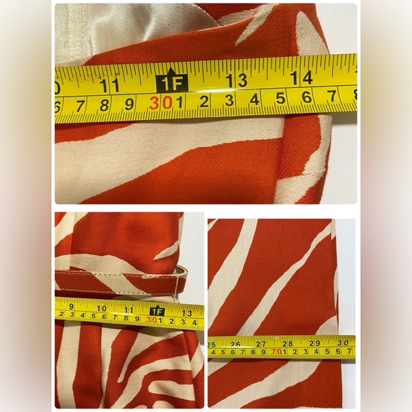 Kate Spade dress orange cream strapless JUNGLE JACQUARD cotton silk blend Size 0 - Picture 16 of 16